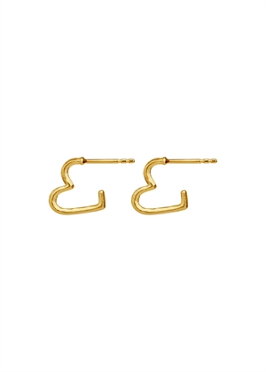 Laia petite earrings Forgyldt Maanesten 